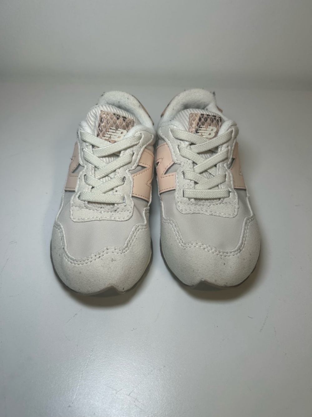 New Balance Toddler Sneakers Size 8 Gray Pink 237 Casual Shoes